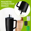 6Pcs Magnetic Straw Cap Silicone Enclosed Magnet Design Straw Cover Protector Compatible with BrüMate All Era and Resa Bottle