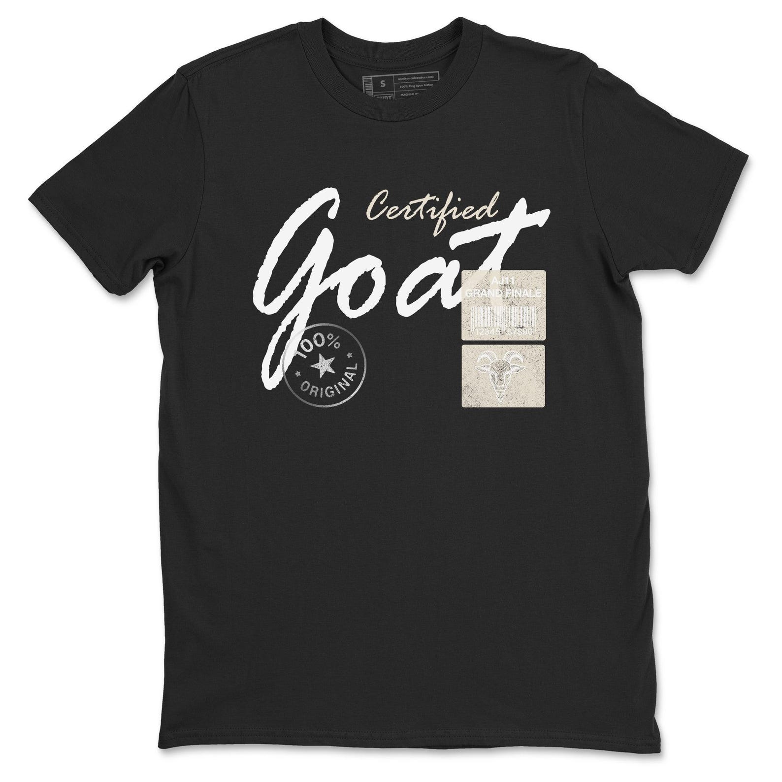 Certified Goat graphic tee. Streetwear Brand Graphic T-Shirt. 11s Grand Finale S