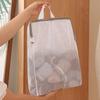 2pcs S+M Size Mesh Laundry Storage Bags - Large Capacity, Hanging & Breathable, Zippered, Ideal for Underwear, Socks & Clothes, Durable Polyester
