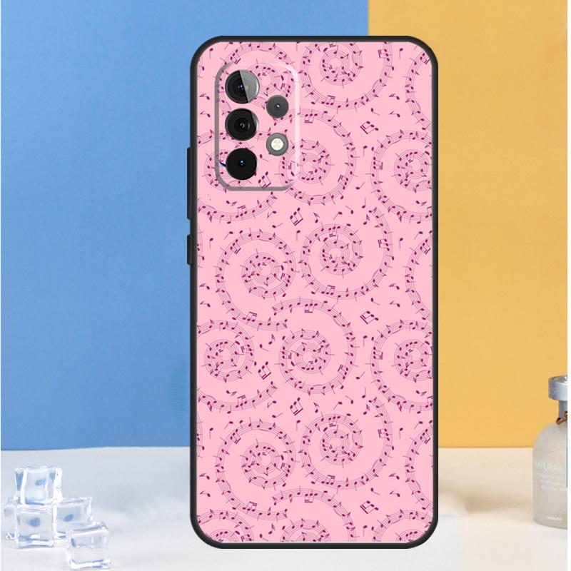 Music Notes Treble Clef For Samsung Galaxy A16 A26 A36 A56 A13 A33 A53 A05 A06 A54 A34 A14 A32 A52 A55 A35 A15 Case