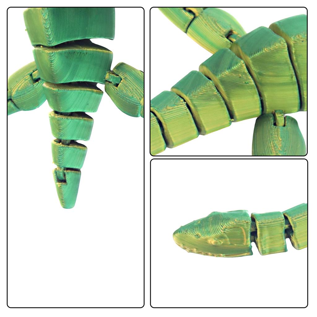 3D Printed Long Necked Dragon, Joint Movable Toy, Novel Dragon Ornament, Decorative Gift