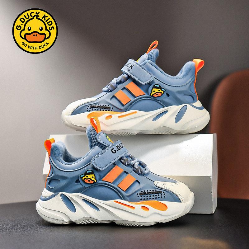 Little Yellow Duck Boys Shoes 2025 Spring and Autumn New Fleece Two Cotton Fashion Baby Princess Leather Sneakers