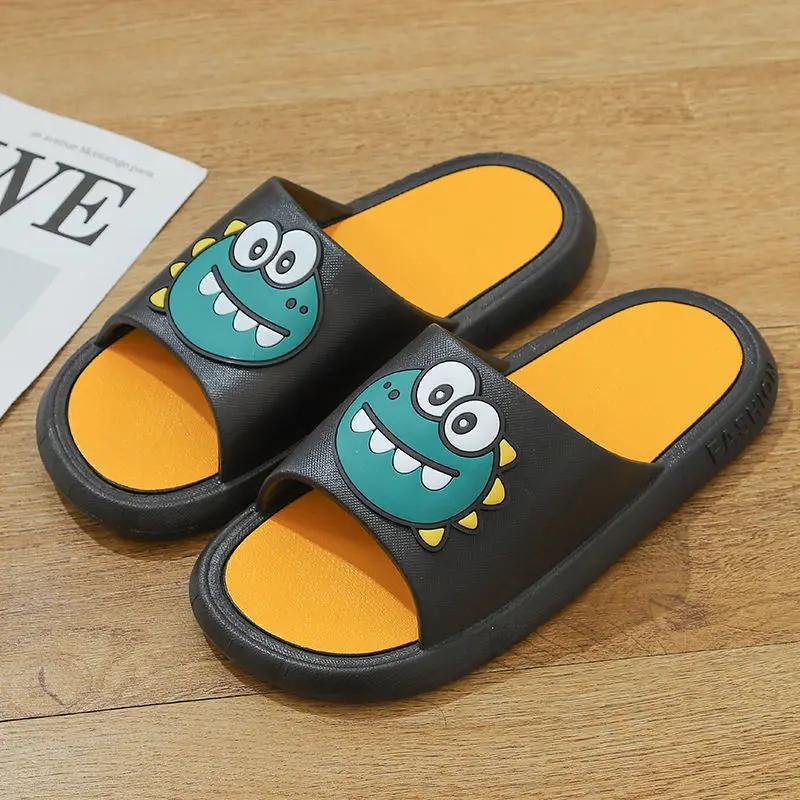 

Мужские плоские тапочки Модные уличные шлепанцы Сандалии с открытой пяткой Домашние тапочки для мужчин и женщин 44-45 Size чёрный