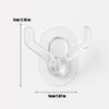 1/20pcs Transparent Wall Mounted Hook No-drill Bag Coat Storage Sticky Hooks Multifunctional Home Kitchen Bathroom Hanging Hooks