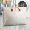 Bag Foldable Zipper Closure with Handle Clothes Storage Basket Closet Organizer Housemoving
