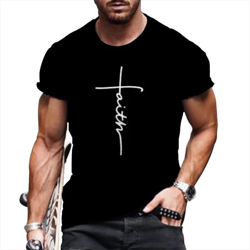 Men's T-shirt 3D Printed Short Sleeved Harajuku Retro Top