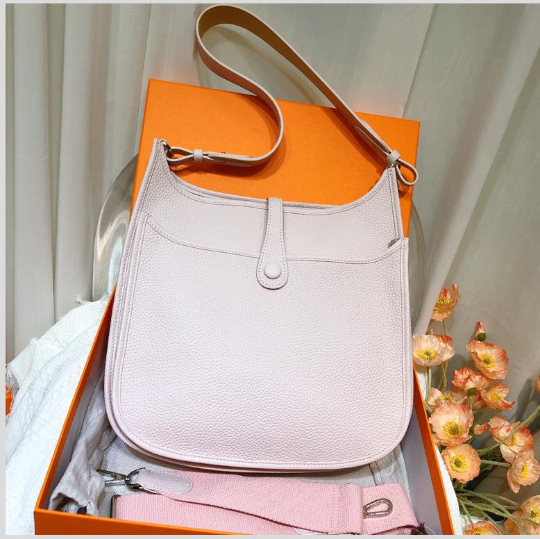 Stil High-end Personalizat Cusut Manual Bandă de Păr Evelyn Strat Piele de Vacă Versatilă Mini Geantă Găleată Geantă de Umăr Simplă Geantă Crossbody