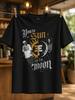 Yore The Sun And M The Moon Gothic Phrase With Two Musicians Sun Moon And Distressed Lettering Unisex All TShirt