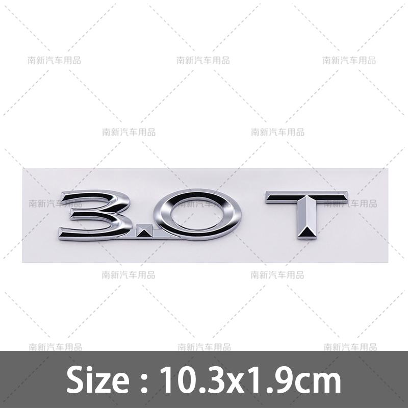 3D ABS 2.0H 3.0H Letter Stickers 2.0T 3.0T 2.3T 2.7T MKZ MKC MKX Embelm Badge Car Logo Rear Trunk Decal Auto Body Sticker