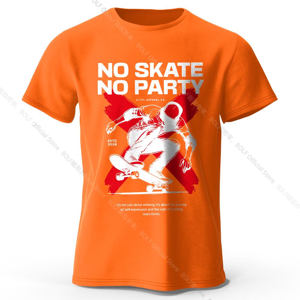 Skateboard Graphic T-Shirt 100% Cotton Urban Street Style Tee for Men and Women Casual Skate Wear
