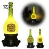 Luce Decorativa di Halloween per Caldaia di Strega con Glitter, Lampada Bottiglia Gotica con Accessorio Stile Vintage Verde Luminoso, Decorazione da Tavolo Spettrale da Speziaria