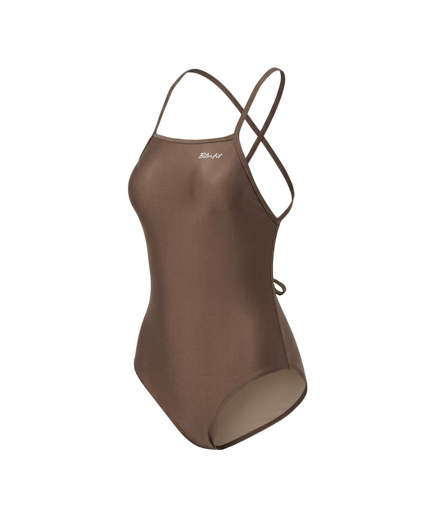 Beullaegmonseuteopis Bright Glossy Backless Monokini (2 Colors)/ Bm260109