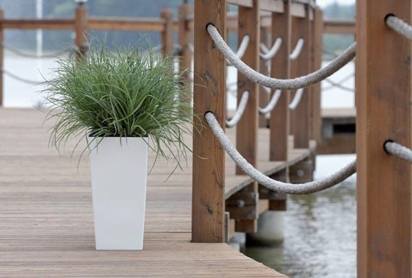 URBI SQUARE FLOWERPOT - WHITE - PP-DURS225B