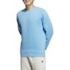 adidas Einfarbiges lässiges locker sitzendes Rundhals-Langarm-Sweatshirt für Herren, Oberteile, Blau JE8638