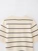 European Style Striped Knitwear for Women - Spring 2026, Short Sleeves
