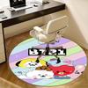 BT21 K-Pop Chair mat Round Rug-Office carpet, Machine Washable, Non-slip, Suitable for Living Rooms, Bedrooms