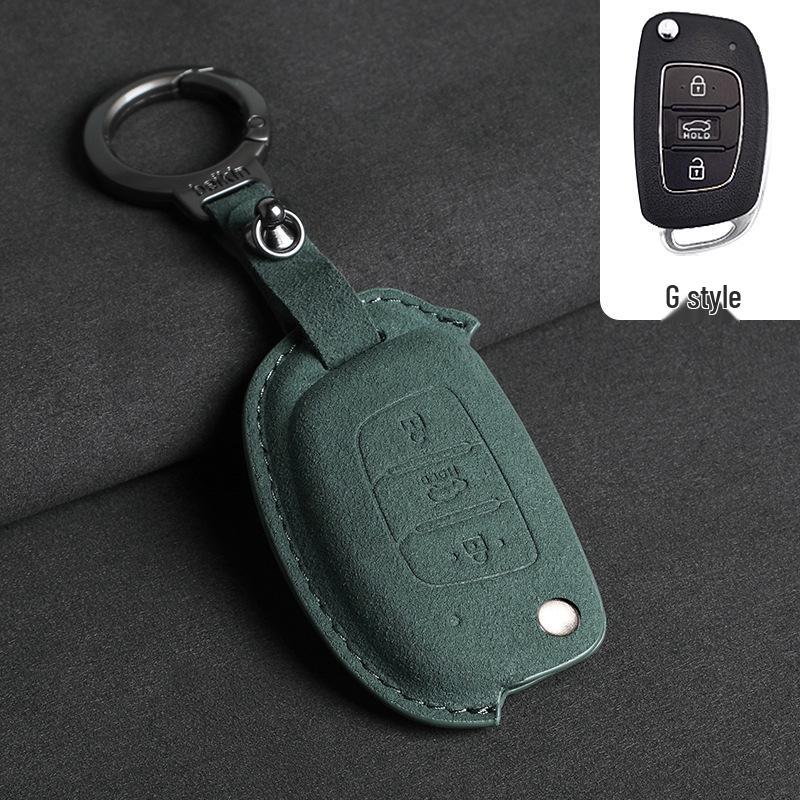 Hyundai Elantra 16/Yuena/ix25 Folding Key (Green 3D)