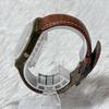 Used SWATCH Watch, Working Condition, Genuine Leather Belt, Battery Replaced, Vintage Y2K Quartz, Gold, Made in 1997