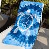 Line Ocean Art Style Turtle Towel Soft Pool Gift For Travel Gym Shower Camping Quick Dry Sports Large Beach Towels