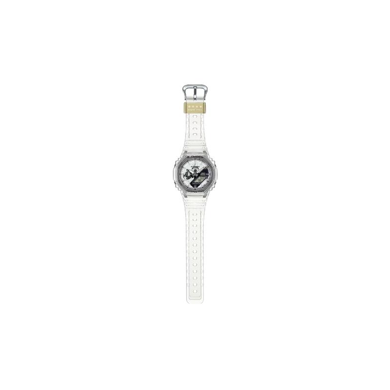 Casio LCD/Pointer Dual Display Series G-SHOCK Series 40th Anniversary CLEAR REMIX 200m Waterproof Quartz Movement Resin Strap Japanese GA-2140RX-7AJR