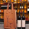 New Felt Red Wine Bag Gift Double Wine Gift Storage Bag Handheld Drink Bag
