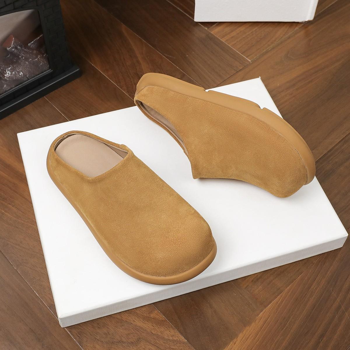 

Весна и осень простые и модные тапочки-мешки 2025 новые легкие и удобные повседневные универсальные тапочки-мешки 40 верблюд