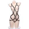Body Harness Cosplay Sexy Bondage Lingerie Fetish PU Leather Full Body Belt One Size [SENMHS] Women's