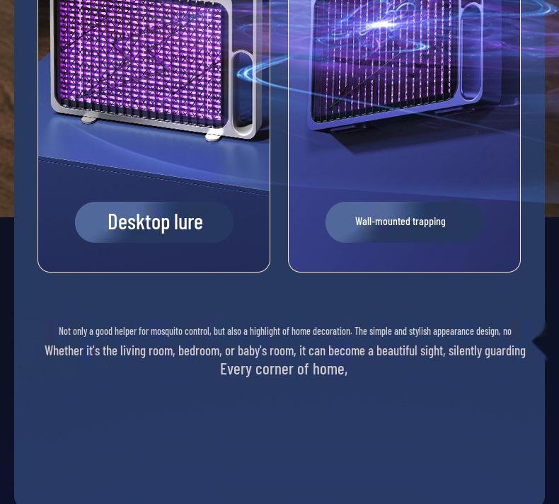 Wall-Mounted Electric Mosquito Killer Lamp with Outdoor Charging