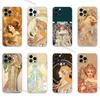 Vintage Alphonse Mucha Phone Case For iPhone 16,15,Pro,Max,14,Plus,13,12,11,E Mini Air,17,Pro Drop Protection Cover TPU