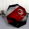 Printed Associazione Calcio Milan Printed Folding Umbrella,Outdoor,Leisure,And Travel Umbrella,Durable Umbrella Fabric,Birthday And Holiday Gift