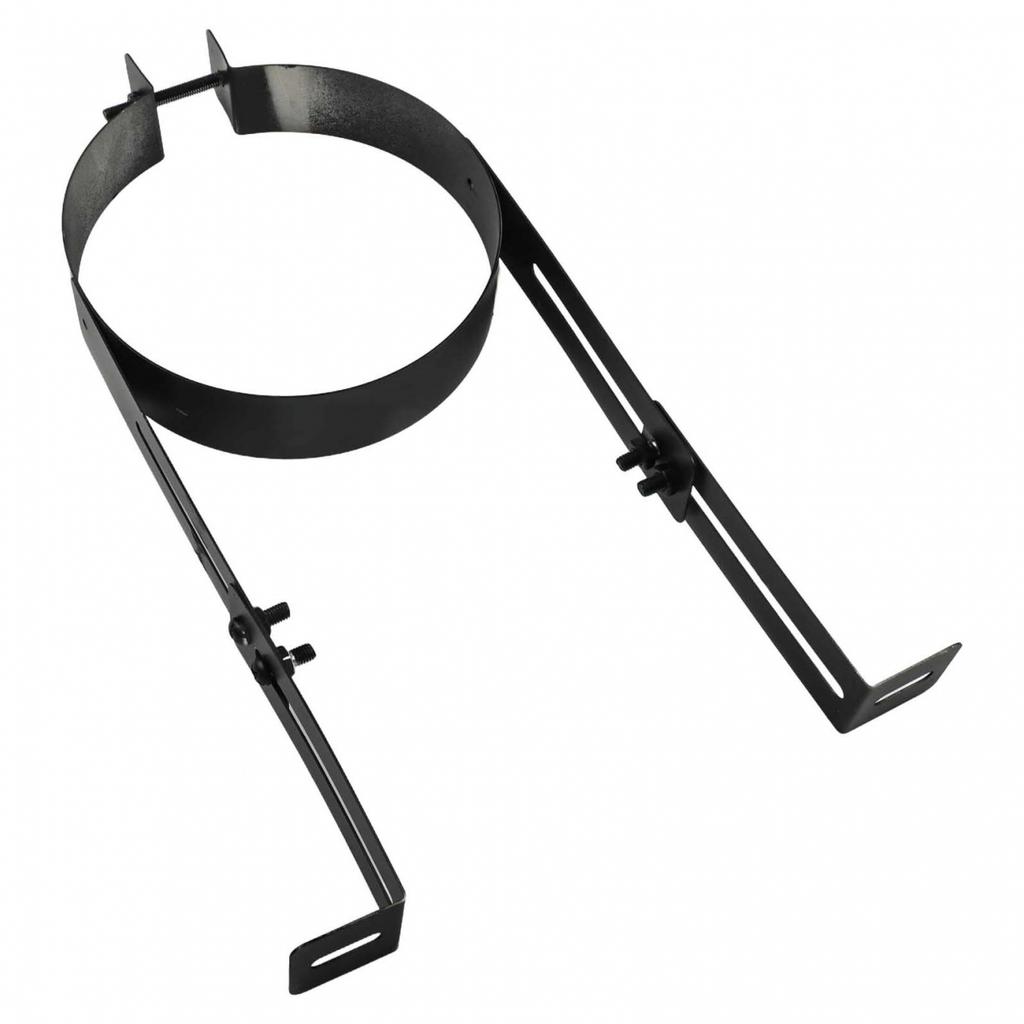 Nastavitelný držák komínové roury z nerezové oceli pro bezpečnou nástěnnou podporu