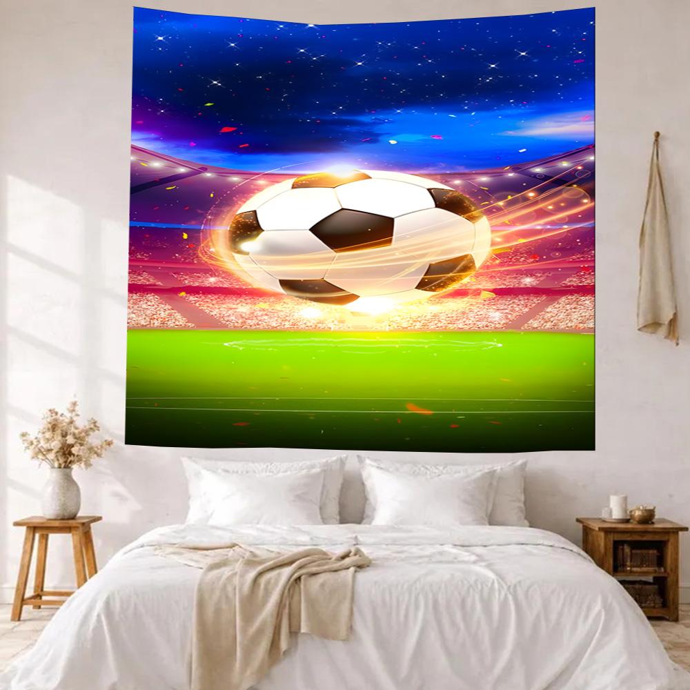 Soccer Wall Decor Tapestry Art For Pet Memorial Birthdaywedding Party Backdrop Family Gift