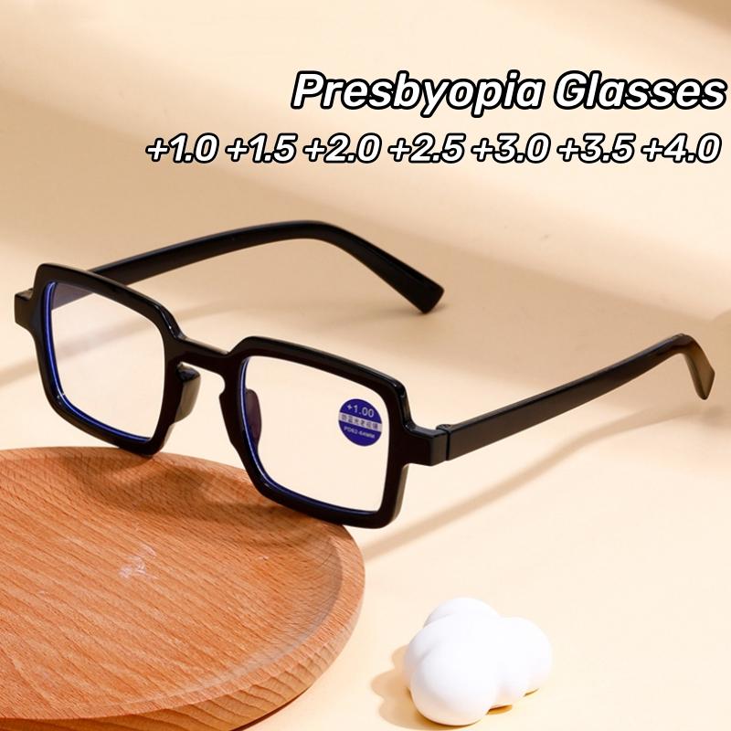 Square Plastic Reading Glasses Women Anti Blue Light Eyeglasses Men Presbyopia Hyperopia Reading Glasses Eyewear+1.0 +2.0 +3.0