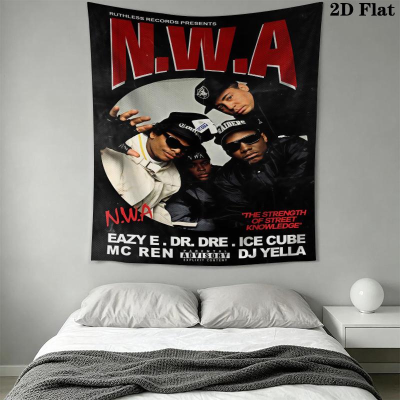 Tang Clan Wall Tapestry Aesthetic Wall Hanging Printed Fabric Blanket Decorative Tapestries for Bedroom Living Room Home Decor