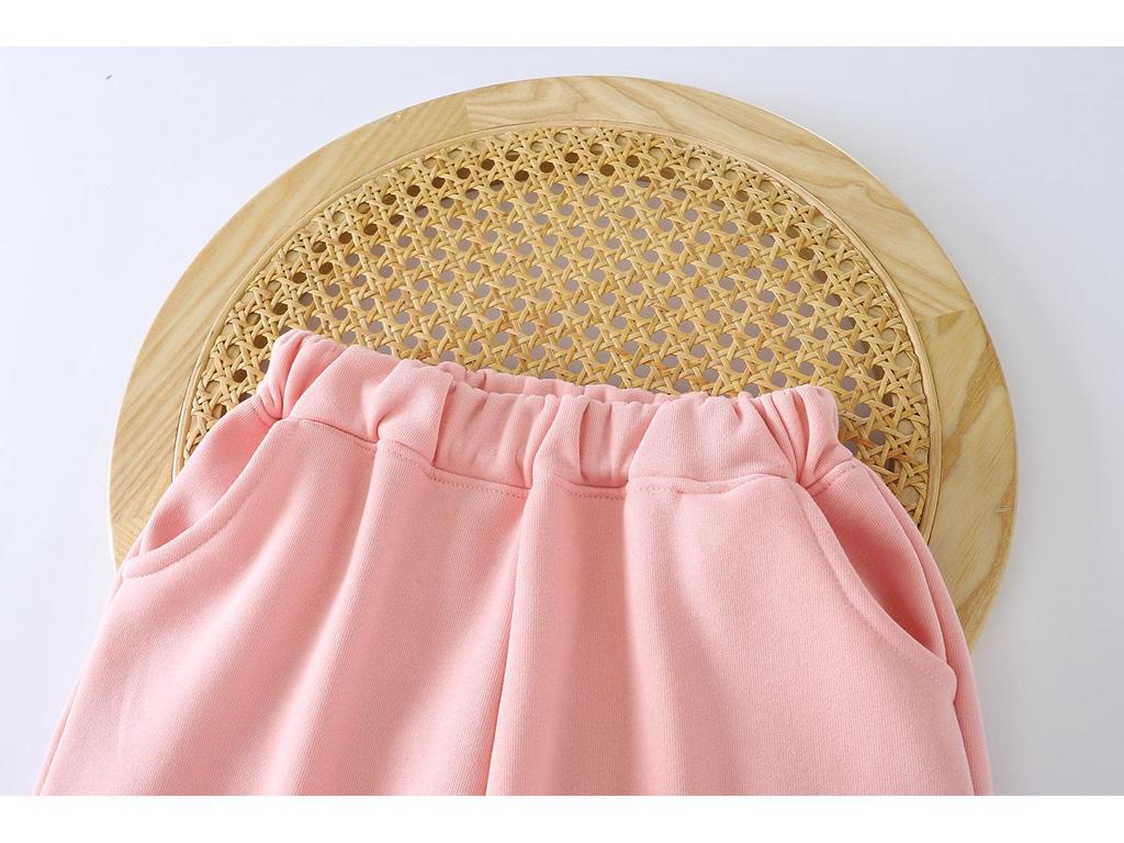 Nová unisex bavlněná souprava mikiny a tepláků pro děti - Teplá, barevný blokový design pro podzim/zimu