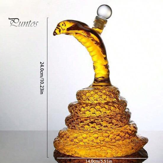 Snake Whiskey Decanter Funny Animal Bottle for Whiskey Lovers Whiskey Storage Container Housewarming Gift for Whiskey Enthusiast Dad Husband Boyfriend