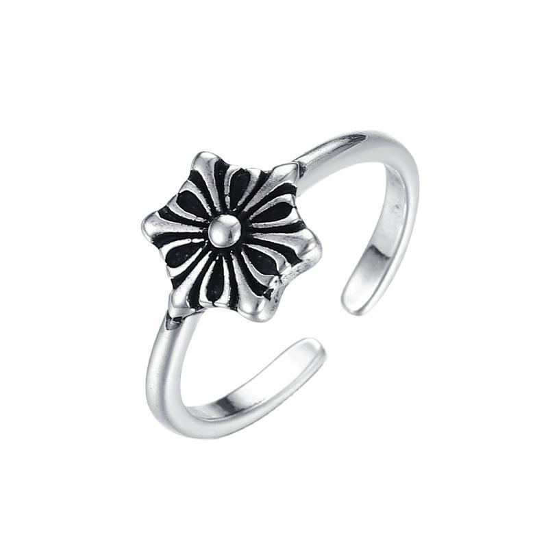 Opening Vintage Ring Female Simple Cold Wind Adjustable Index Finger Ring Small Fresh Personalized Finger Ring