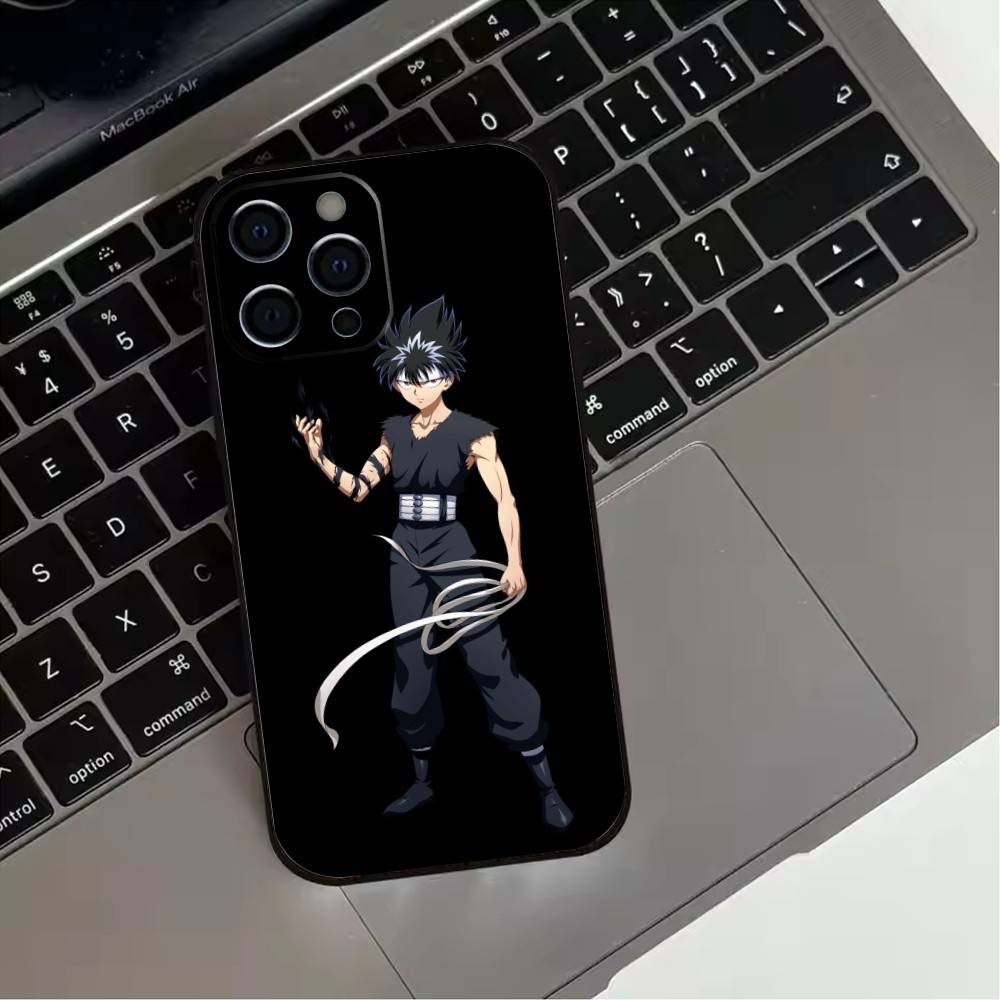 Anime Y-Yu Yu H-Hakusho cool  Phone Case For iPhone 17,16,15,14,13,12,11 Plus,Pro Max,XS,Soft Silicone Black Cover