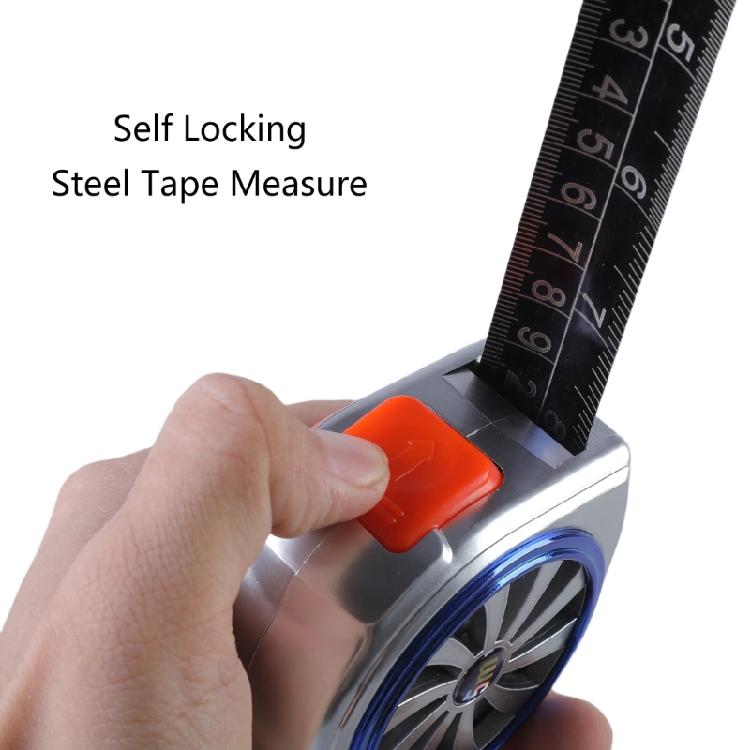 Self Locking Tape Measure with Steel Construction Multifunction  Tape Measuring Tool for Easy Carrying & Accurate Readings