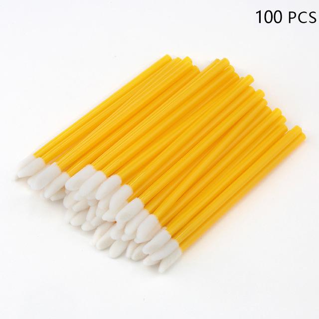 50Pcs Disposable Crystal Eyelash Brush Lashes Micro Lip Brushes Supplies Applicator Cleaner Beauty Eyelash Extension Tools