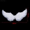 1PC Kids Adult Party Swallow White Angel Feather Wings Wands Cosplay Elastic Straps Wedding Birthday Halloween Christmas