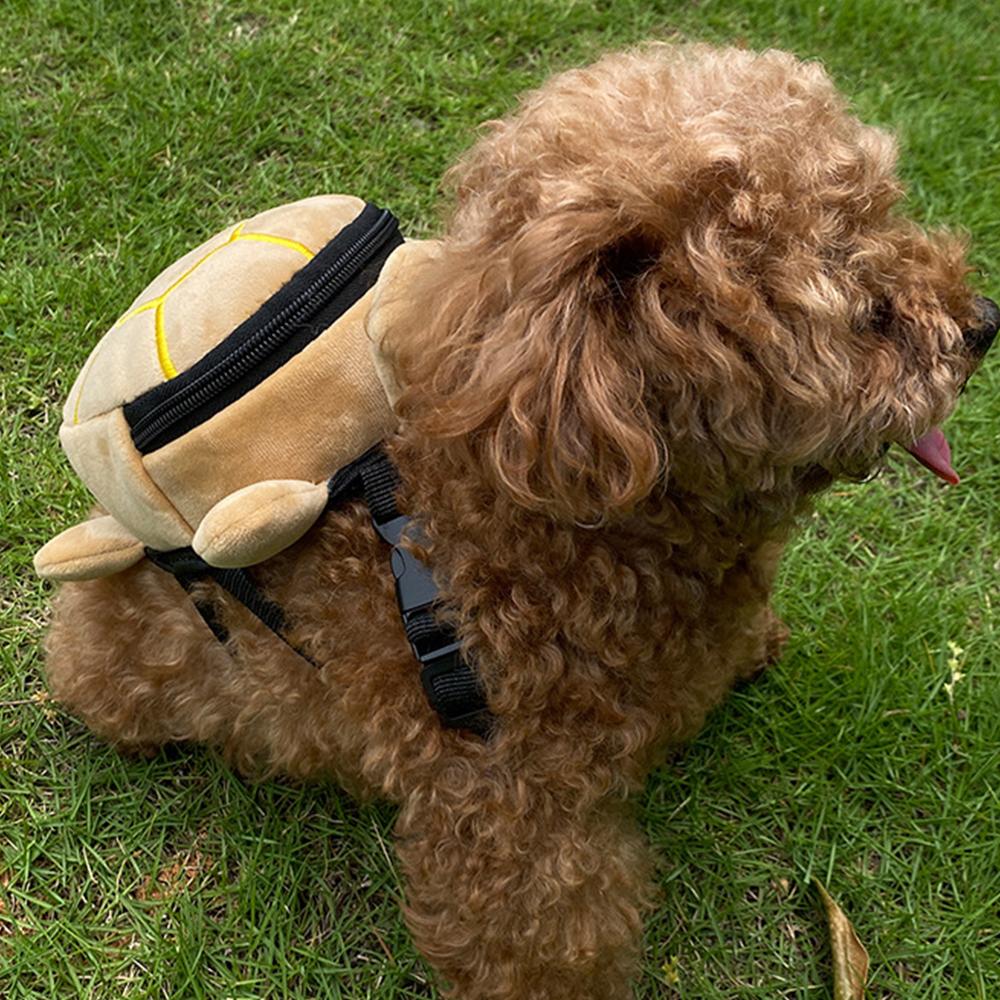 Classic Cute Creative Pet Dog Backpacks Turtle Shape Convenient Pet Backpacks Portable Large Capacity Puppy School Bags Pet Supplies