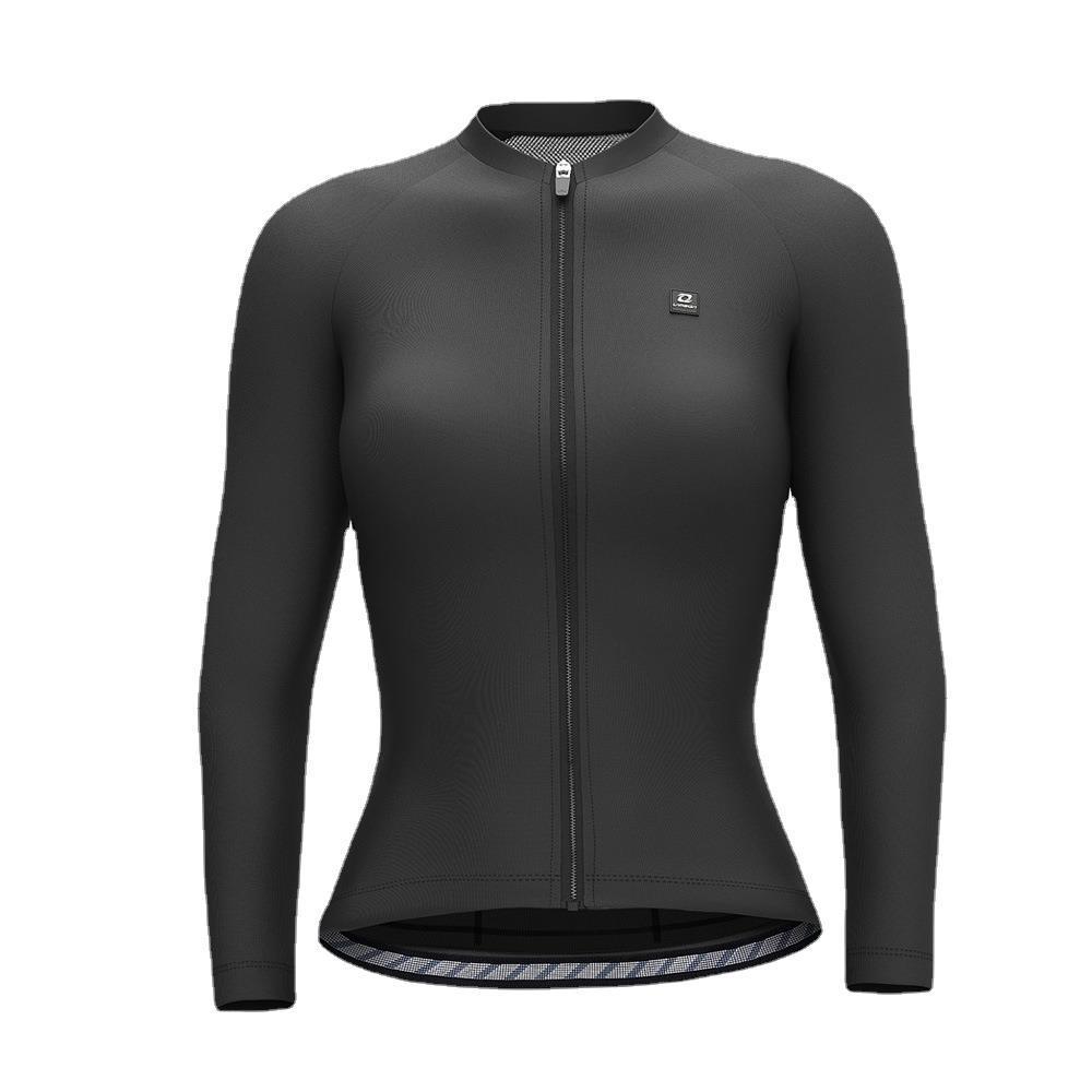 Lampaida Women's Quick-Dry Long-Sleeve Cycling Jersey for Spring/Summer