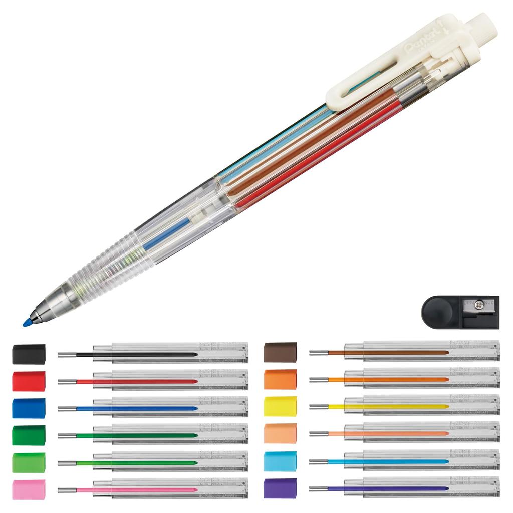 Pentel Art Multi 8 color replacement lead set XPH804ST 8, lead, included,