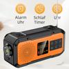 Multifunkční nouzové FM AM rádio Bluetooth reproduktory 5000mAh PowerBan DAB+ rádio Ruční klika Solární USB nabíjení