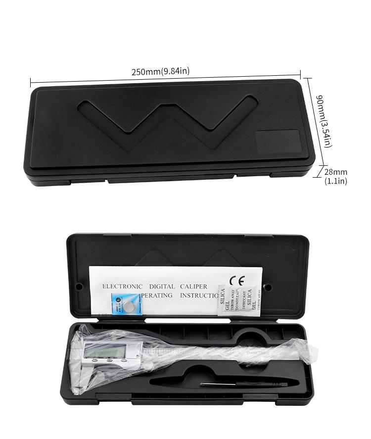 Stainless Steel Digital Vernier Caliper with 0-150mm Range and Electronic Display