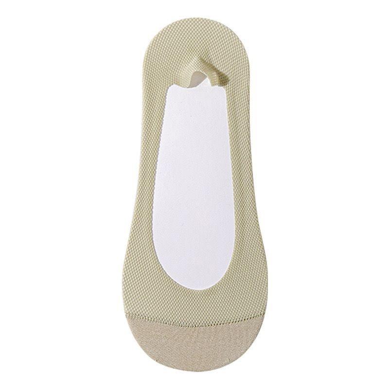 1/2 Pairs Women Summer Mesh Breathable Cotton No Show Socks with Anti-slip Grip Casual Thin Hollow Short Invisible Low-cut Socks