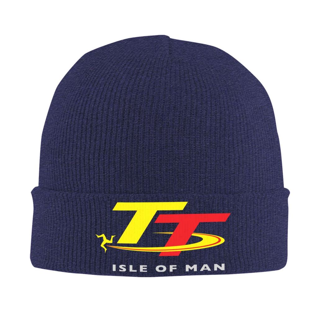 TT ISLE Unisex Stickad Mössa Beanie Vinter Höstmössa Varm Hip Hop Keps för Unisex Unisex Hippie Mössor Design Huvudduk