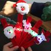 Christmas Clapping Bracelets for Women Men LED Flashing Papa Circles Bracelet Snowman Reindeer Bear Christmas Decor kids Gifts