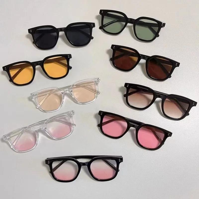 New Unisex Square Vintage Sunglasses  Fashion Design Retro Sun Glasses Female Ladies Eyeglass Cat Eye Casual Goggles